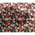 thumbnail image 4 of oneOone Viscose Chiffon Dark Red Fabric Cloud & Bird Cartoon Sewing Craft Projects Fabric Prints By Yard 42 Inch Wide, 4 of 4