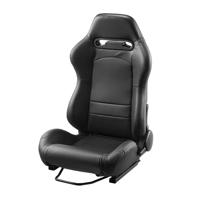 VEVOR 2 Sièges de Course Réglables avec Cuir PVC & Curseur Q235B