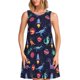 thumbnail image 1 of Fotbe Space Dinosaur Vestido de Verano sin Mangas para Mujer – Vestido Midi Línea A, Estilo Camiseta Floral, Vestido Playero Casual y Fluido, 1 of 7