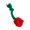 Cotton rope red, variant on Interactive Stuffed Dog Chew Toy for Small and Medium Dogs Plush Squeak Toy Rose Flower Reducing Boredom & Anxiety