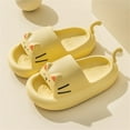 thumbnail image 2 of nsendm Female Sandal Big Kid Toddler Flip Flops Girls Size 8 Toe Shoe Head Slippers Girl Home Shoes Baby Soft Soled Sandals Women Sandal Girl Size 13 Yellow 1, 2 of 4