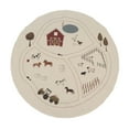 thumbnail image 1 of Alfombra de gateo para bebés, de lona suave, antideslizante, plegable, portátil, redonda, para dormitorio infantil, sala de juegos, 1 of 15