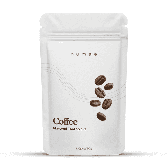 Coffee Flavored Toothpicks by Numae (100 Count) Sugar Free, Zero Calorie, Gluten Free, Keto Friendly, Vegan