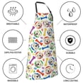thumbnail image 5 of Kdxio Cartoon Labrador Retriever Apron with Pockets Adjustable Kitchen Aprons for Men Women Waterproof Aprons for Cooking,Drawing,Crafting, Baking Household Cleaning, 5 of 8