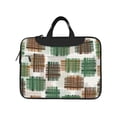 thumbnail image 2 of YFYANG 13 inch Universal Laptop Bag Oxford Cloth Laptop Sleeve, Multi-functional Abstract Line Geometric Texture Pattern Notebook Computer Messenger Bag Handbag, 2 of 8