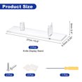 thumbnail image 2 of Unique Bargains 2 Pack Acrylic Knife Display Stand, Sword Display Holder Rack for Display the Knife on the Desktop Clear, 2 of 5