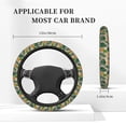 thumbnail image 5 of Fotbe Pineapples Palm Leaves Steering Wheel Cover Universal 15 in Car Accessories for Men Women,Steering Wheel Protector Comfortable Protective Case for SUV Sedan Decor, 5 of 8
