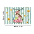 thumbnail image 3 of CREATITOY Cross-Border Hot Selling Easter Table Mat Flower Rabbit Egg Farmhouse Country Table Mat Decor Linen Print Heat Insulation for Easter Holiday, 3 of 6