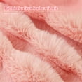 thumbnail image 3 of Eurhowing 2-Pack Bubble Faux Furry Throw Pillow Covers, 18x18 Inch Plush Shaggy Cushion Covers, Soft Fuzzy Fluffy Decorative Pillowcases for Couch Bed, Pink, 3 of 8