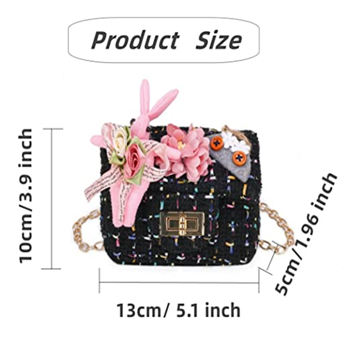 Little Girls Handbags Mini- Shoulder Bag with Mini Flap Bag Wallet Bag  Crossbody Bag for Girls Kids Toddler Age 2-14 Years Old