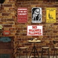 thumbnail image 5 of Funny Bar Signs Remember If We Get Caught Vintage Metal Tin Sign Man Cave Outdoor Accessories Decor Street Garage Shop Car Sign For Bedroom Art Wall Decor 8x12 Inch, 5 of 5