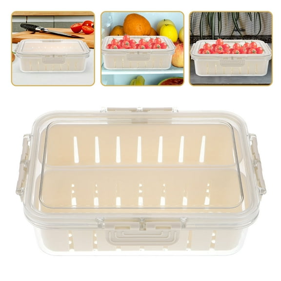 WHAMVOX  Refrigerator Storage Bins Fruit Containers for Fridge Keep Fresh Crisper Organizer