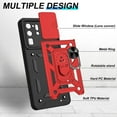 thumbnail image 3 of for Samsung Galaxy S20 Ultra Case with HD Screen Protector, Heavy Duty with 360° Rotation Metal Kickstand [Military Grade] Protective Case for Gaxy S20 Ultra 5G, Red, 3 of 13