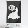 thumbnail image 1 of Yoga Tapestry, Polar Bear Saying I Love Yoga Grunge Wildlife Illustration, Fabric Wall Hanging Decor for Bedroom Living Room Dorm, 5 Sizes, Charcoal Grey White, by Ambesonne, 1 of 1