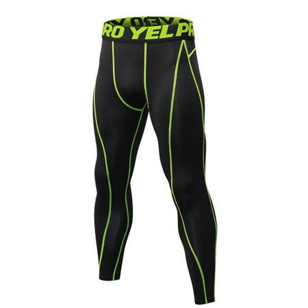 EFINNY Mens Compression Base Layer Quick Dry Long Workout Sports Pants Activewear