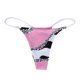 thumbnail image 1 of Gibobby Calzoncillos Talle Bajo Dama Tanga de ropa interior transpirable con estampado sexy para mujer(Rosa， XL), 1 of 4