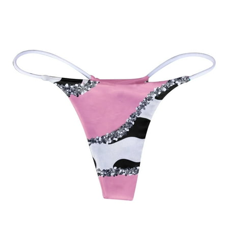 

CLZOUD Lady s Underware Hot Pink Brushed Shredded Milk 180G Women s Printed Breathable Underwear Thong M