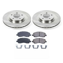 Ultimate Brakes Front Semi-Metallic Brake Pad and Rotor Kit with Hardware WM80806 for Chrysler; Dodge; Jeep; Mitsubishi
