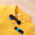 thumbnail image 5 of 18 Months Baby Boy Clothes 24 Months Toddler Boys Summer 2PCS Outfits Short Sleeve Polo Shirt Top Dinosaur Print Shorts Set Yellow, 5 of 7
