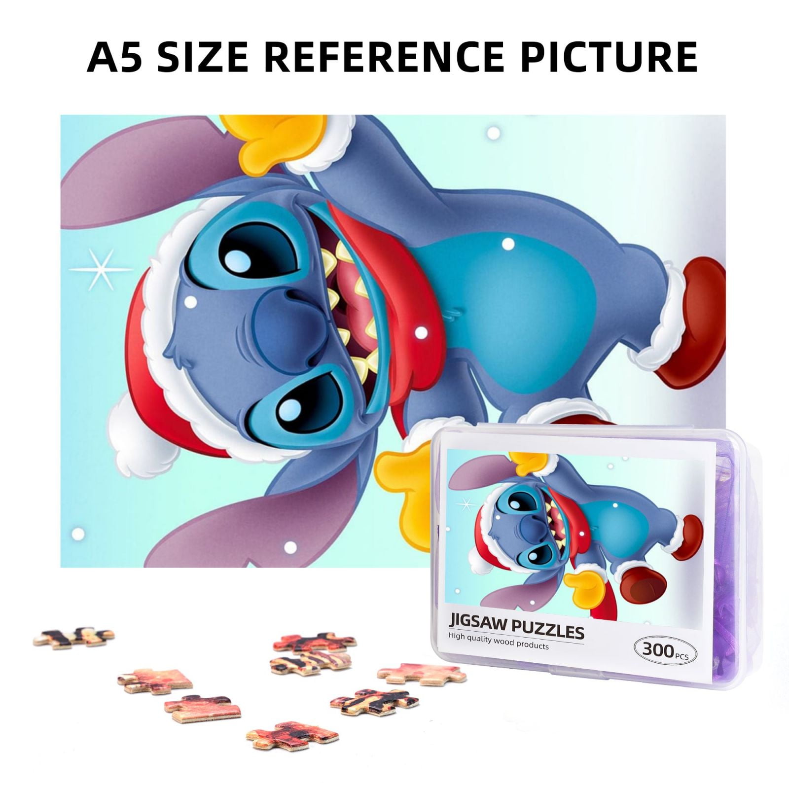 Disney Lilo & Stitch Puzzle 300/500/1000 Pieces Adult Puzzle Jigsaw Parper  Puzzle Educational Toy