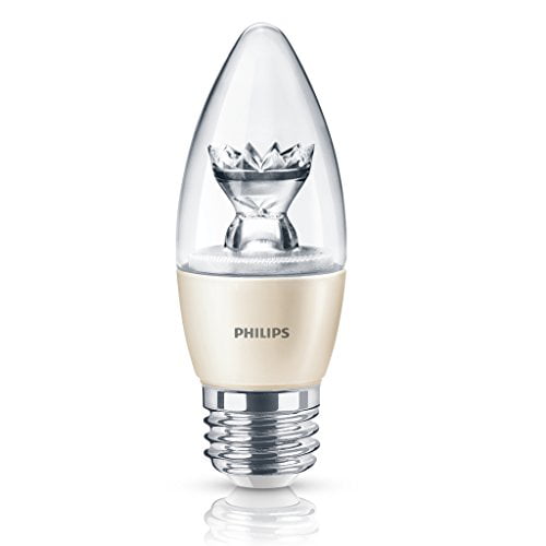 Udsæt At sige sandheden Peru Philips LED Dimmable B13 Candle Light Bulb: 330-Lumen, 2700-Kelvin,  4.5-Watt (40-Watt Equivalent), E26 Base, Soft White, 1-Pack - Walmart.com