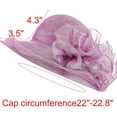 thumbnail image 5 of Organza Fascinator Hat for Women - Derby Cocktail Tea Party Sun Hat Wedding Bridal Flower Church Hat, 5 of 5