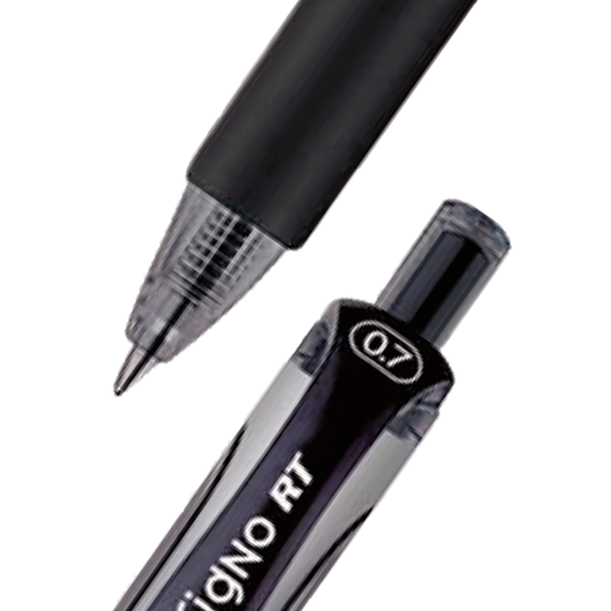 uniball Signo Retractable Gel Pens, Medium Point (0.7mm), Black Ink, 12 Count