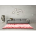 thumbnail image 3 of Ahgly Company Machine Washable Indoor Rectangle Solid Red Modern Area Rugs, 2' x 4', 3 of 4