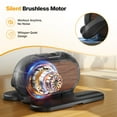 thumbnail image 4 of MERACH Under Desk Elliptical Machine, 12 Adjustable Speeds Quiet, LCD Monitor, Portable Fitness Equipment Gift for Family with Resistance Bands, 4 of 9