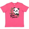 thumbnail image 3 of Inktastic My Yaya Loves Me- cute panda Youth T-Shirt, 3 of 5