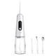 thumbnail image 1 of Diente inalámbrico irrigador giratorio pantalla digital 350 ml water flosser portátil dientes de viaje herramienta de limpieza suministros de lavado de boca blanco Inevent CE001382-01B, 1 of 7