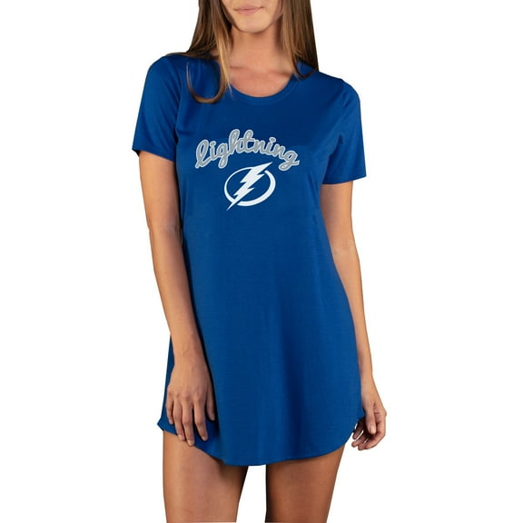 Women's Concepts Sport Royal Tampa Bay Lightning Marathon Knit Nightshirt