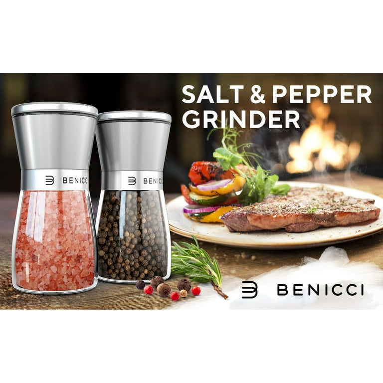 Salt Pepper Set for Dining Table & Kitchen Ceramic Salt and Pepper Shakers  80 ml