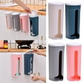 thumbnail image 3 of Kitchen Plastic Grocery Bag Holder and Dispenser,Hanging Garbage bag rack,Garbage bag storage box Organizer,Wall Mounted Grocery Bag for Dispenser Storage for Home Kitchen Cabinet Living Room (Gray), 3 of 6