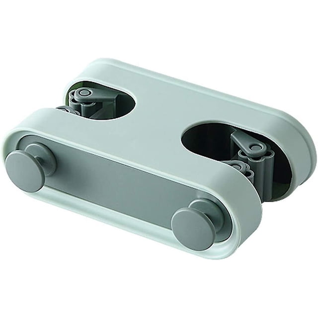 Clip para fregona de 3 piezas, soporte para fregona, soporte para escoba de fregona, organizador de almacenamiento, diseño de doble hebilla, instalación sin clavos, gran capacidad de carga JAMW Sencillez