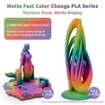 thumbnail image 5 of Ziro 3D Gradient Matte PLA 1.75mm 1kg, Rainbow Blaze, 5 of 8