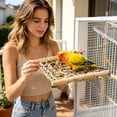 thumbnail image 2 of ZZHZGZ Sale Items on Clearance Bird Ladder Climbing for Cage Interactive Play Activity Center Parrot Budgie Exercise, 2 of 8