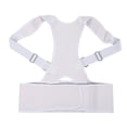 thumbnail image 1 of Corrector de postura de terapia magnética, soporte para espalda y columna vertebral, cinturón de corrección jorobado (blanco) M, 1 of 8