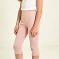 thumbnail image 2 of Loopsun Kids Boys Girls Capris 3 to 12 Years Fall Solid Warm Casual Daily Pants, 2 of 5