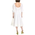 thumbnail image 2 of STAUD womens  Swells Midi Dress, 14, White, 2 of 3