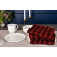 thumbnail image 4 of Urban Villa Cotton Dinner Napkins Set of 12, 20x20 Inche Soft Premium Cotton Napkins, Hotel Quality Highly Absorbent, Reusable & Washable Mitered Corner Table Dinner Napkins - (Red/Black, Checks), 4 of 7