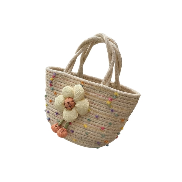 Bolsas Grandes para las Mujeres para el Trabajo, Bolso Tejido Casual de 11.02x9.84 Pulgadas, Bolso de Almacenamiento de Poliéster Multicolor para el Desplazamiento Diario, Regalo para las Mujeres
