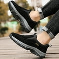 thumbnail image 4 of Men's Waterproof Hiking Shoes Flock Comfortable Lightweight Non Slip Low Height Outdoor Walking Shoes, 4 of 5