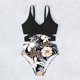 thumbnail image 4 of Traje de Baño de Bikini de Mujer Impreso Hueco Encaje Hasta Bikini Sexy, Traje de Baño sin Espalda para la Piscina Y el Mar, 4 of 8