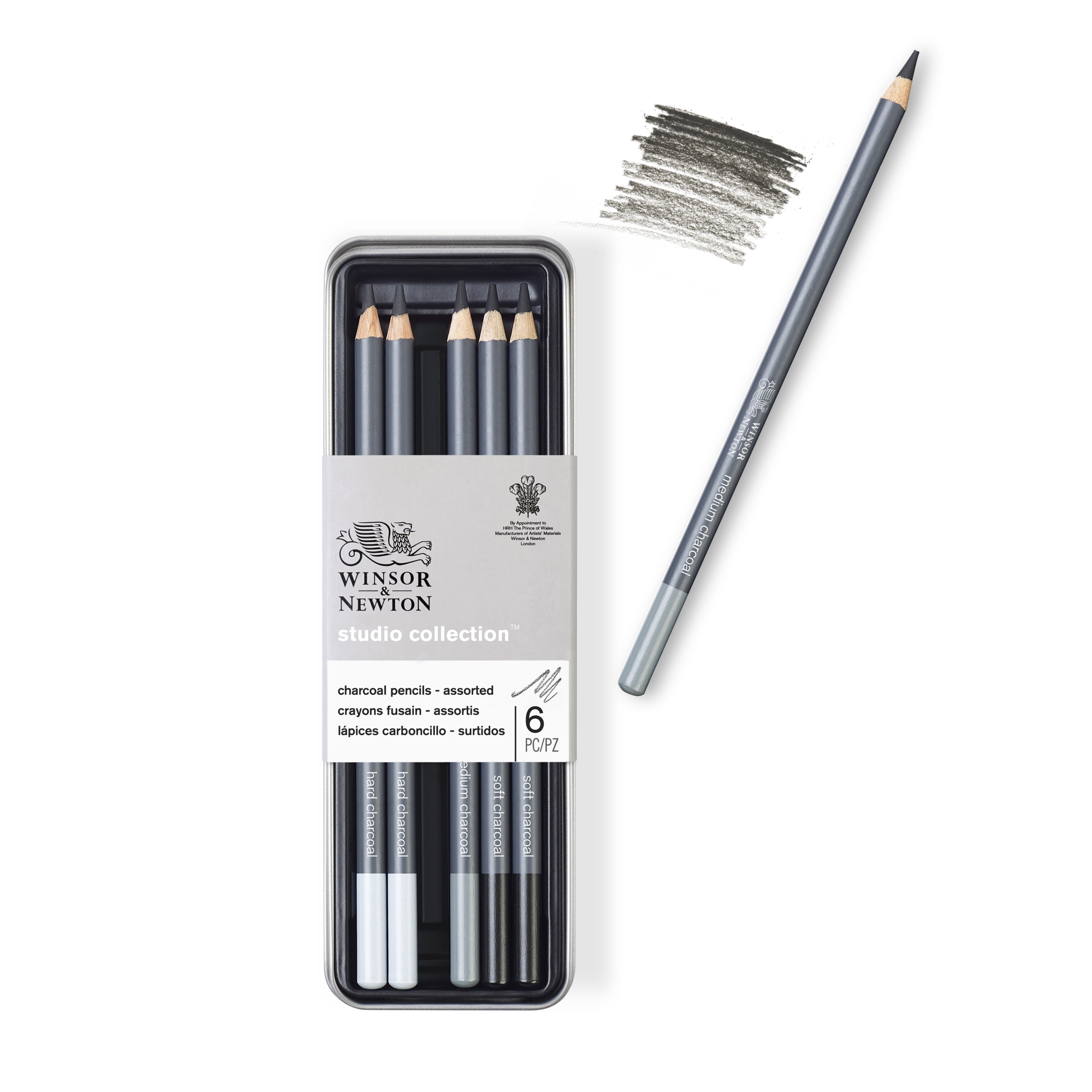 Pro Art Charcoal Pencils 4/Pkg-Assorted Colors, 1 count - Kroger