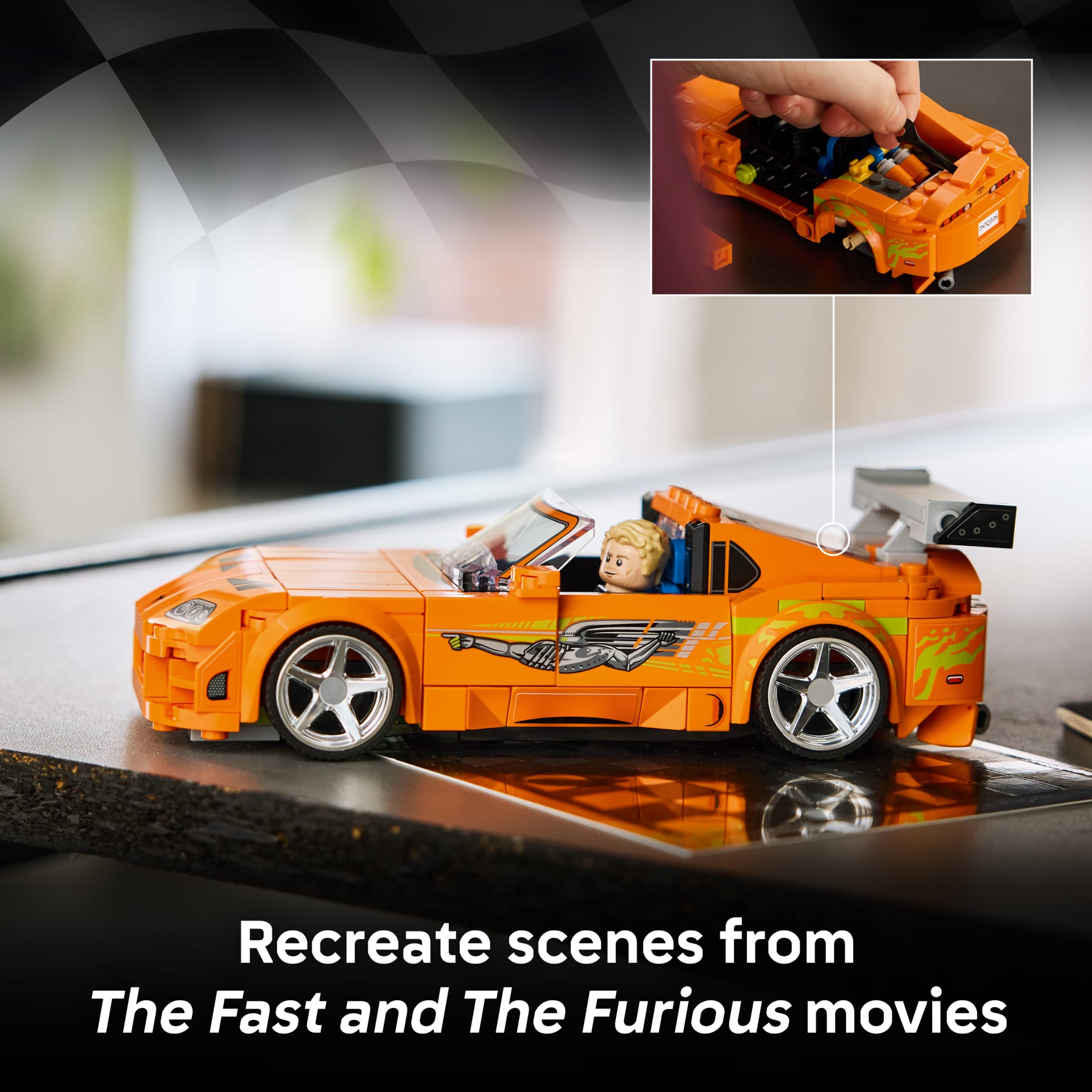 LEGO Speed Champions The Fast and The Furious Toyota Supra MK4 - Juguete de Construcción para Niños y Niñas, Mayores de 10 años - Coche de Rápidos y Furiosos con Minifigura - Regalo para Cumpleaños - 77260 3
