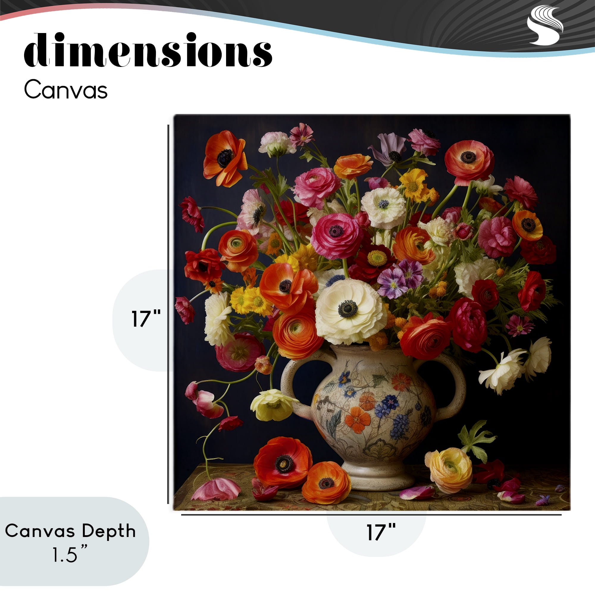 Stupell Industries Harmonious Bouquet Composition Canvas Wall Art, design by Lazar Studio