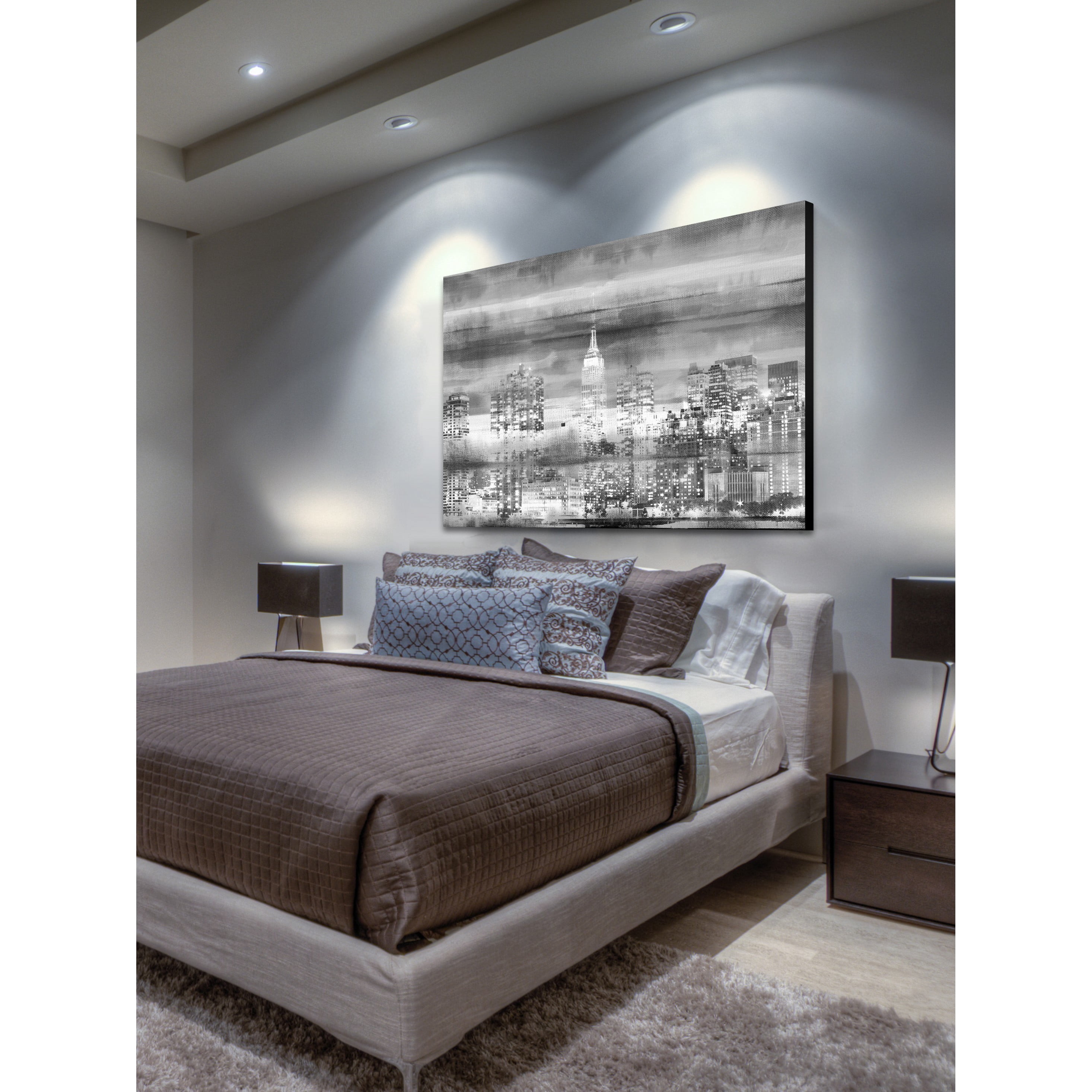 Parvez Taj "Big Apple Night" Print on Canvas