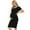 Black, variant on Women's Short Sleeve Maternity Dress Clothes Ruched Pregnancy Bodycon Dress