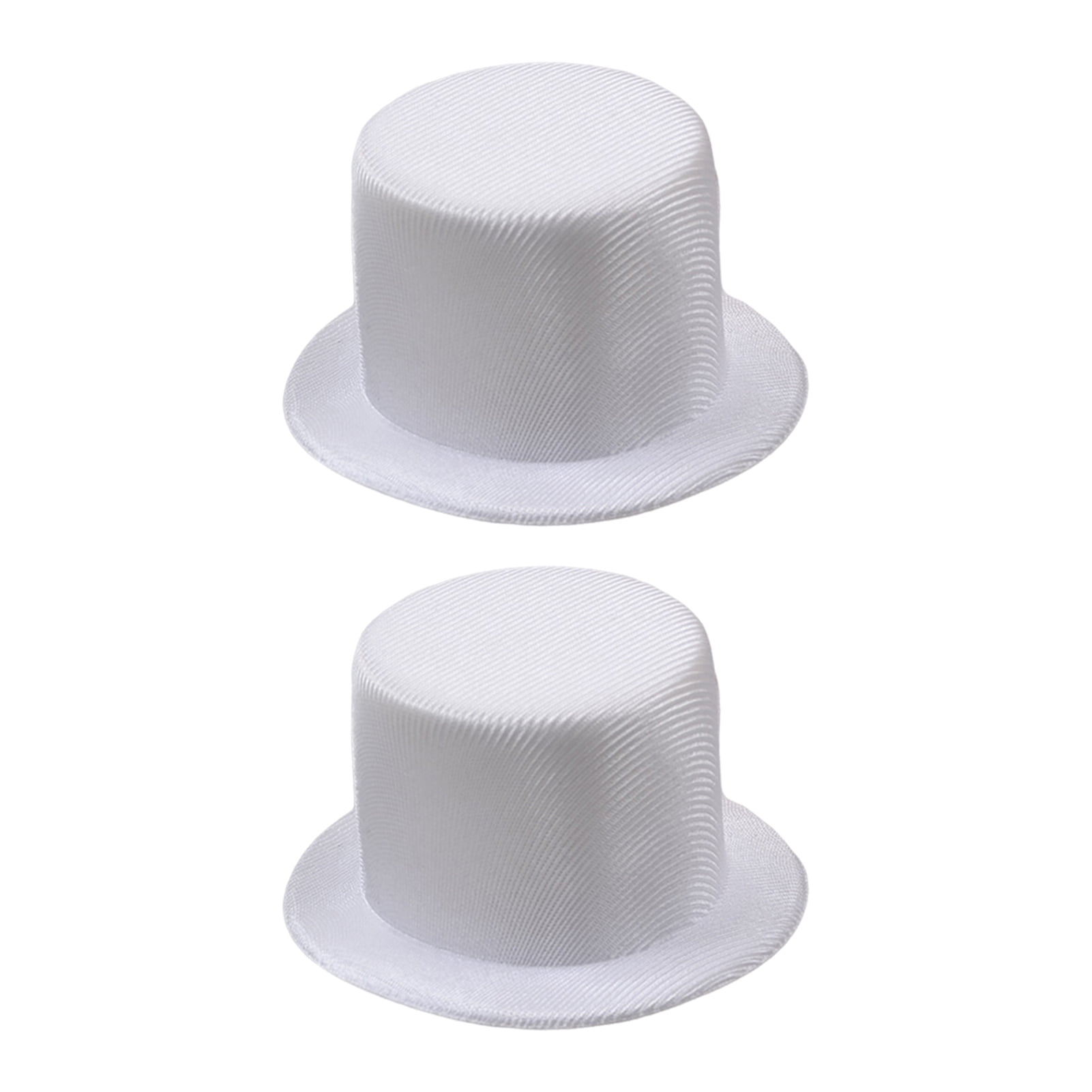 Primegos Mini Top Hat 9cm EVA Baby Toppers for Dolls Crafts Black/White Pet Costume Accessory Christmas Decoration